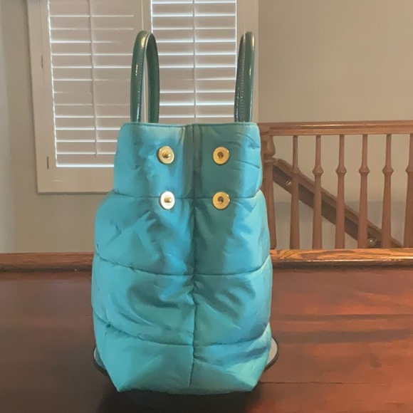 PRADA Quilted Crossbody/Handbag in Turquoise - Picture 6 of 15